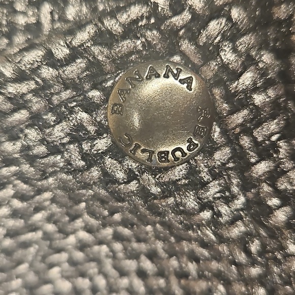 Banana Republic Moto Jacket Silver Tweed Metallic Asymmetrical Zip Jacket - Picture 5 of 8